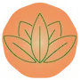 Verdant Mental Health orange and green aloe plant logo
